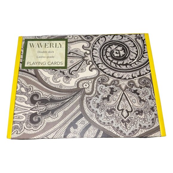 Waverly Double Deck Casino-Grade Playing Cards In Decorative Box - Picture 3 of 9